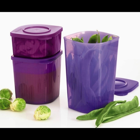 Tupperware Fresh N Cool Refrige Container Set of 3 - Picture 6 of 13